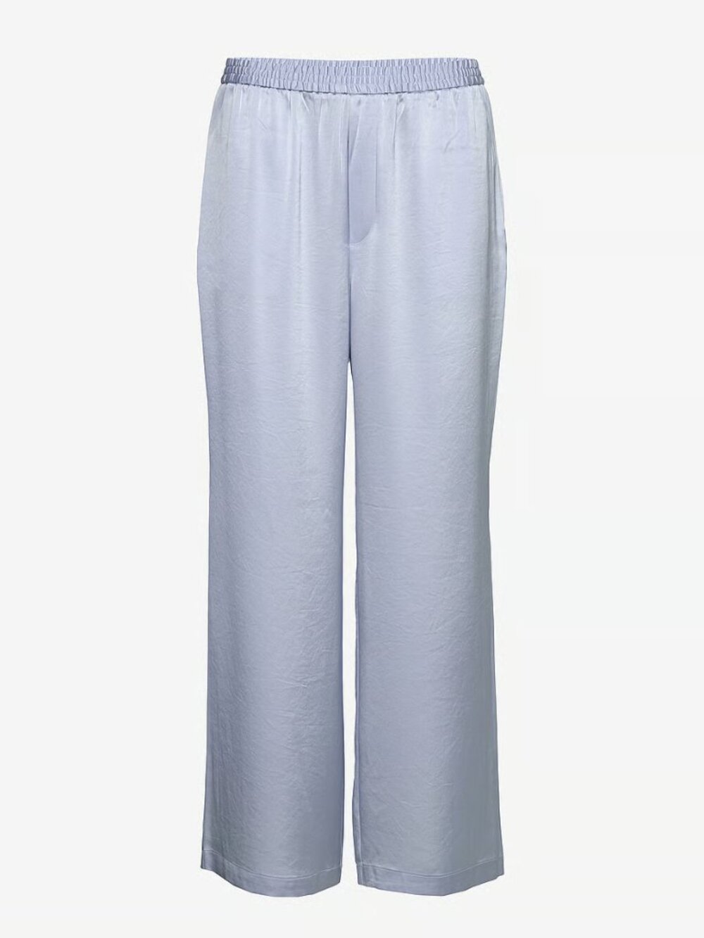 NWT Filippa K Kimberley Trouser Ice Blue Satin Relaxed Pants EU36 US4 MSRP $265